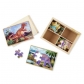 Продукт Melissa and Doug 4 в 1 Динозаври - Дървен пъзел  - 2 - BG Hlapeta